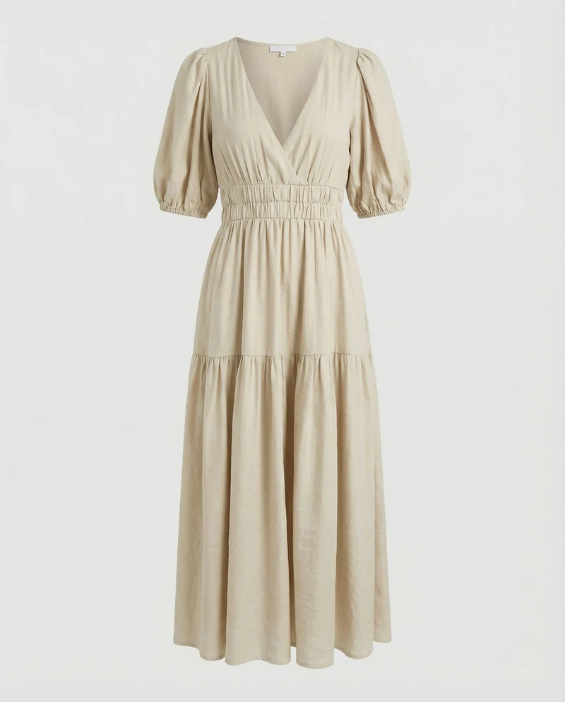 Maxikleid Damen Hemdblusen Stil