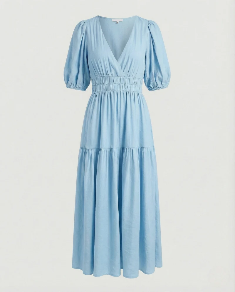 Maxikleid Damen Hemdblusen Stil