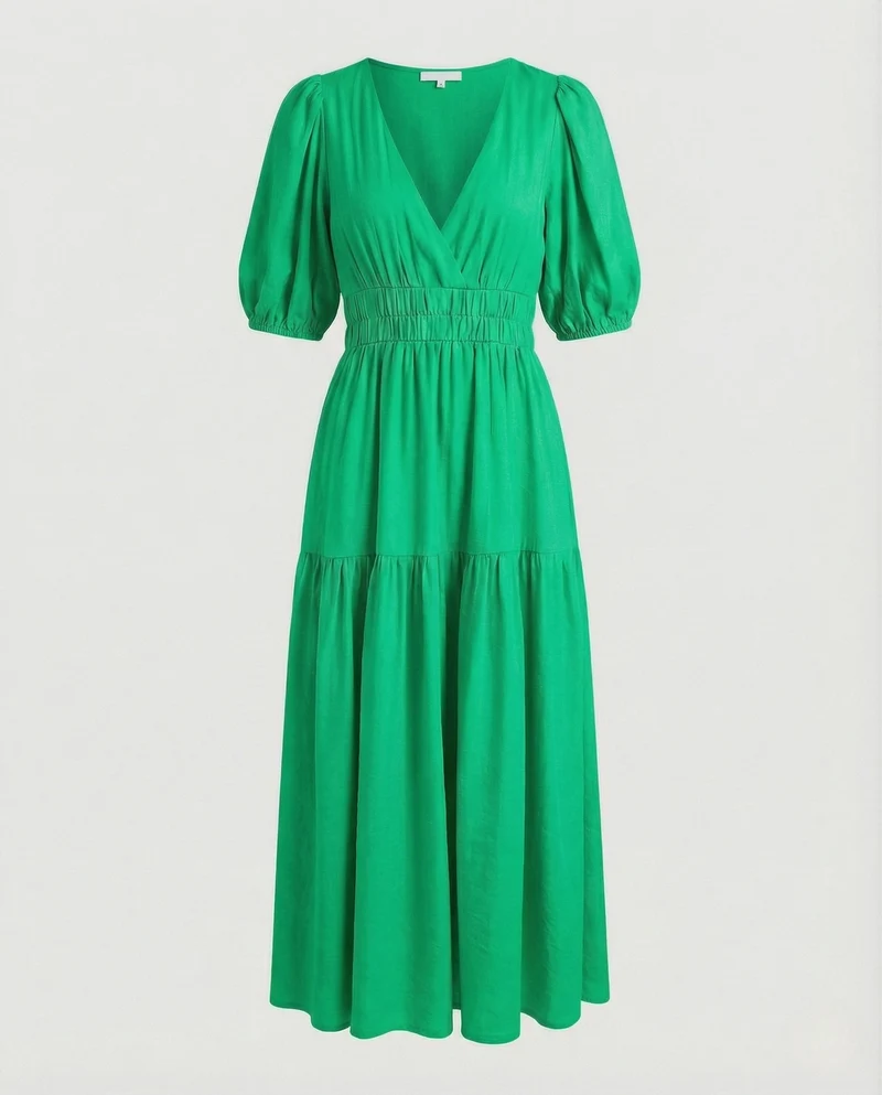 Maxikleid Damen Hemdblusen Stil