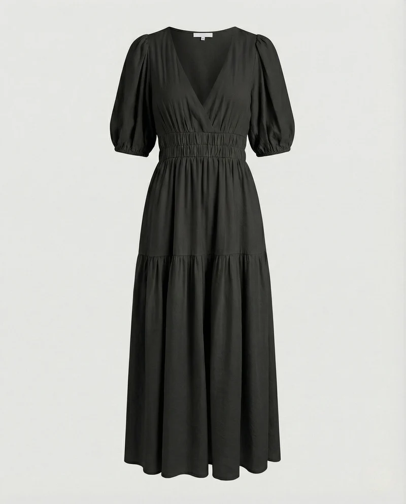 Maxikleid Damen Hemdblusen Stil