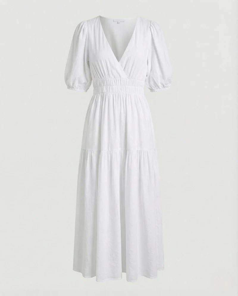 Maxikleid Damen Hemdblusen Stil