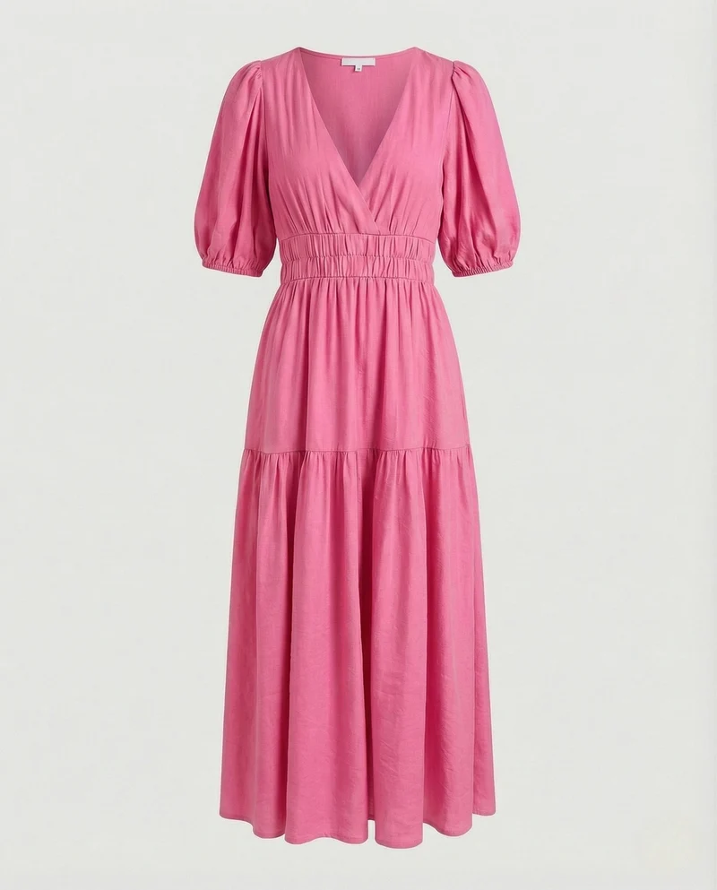 Maxikleid Damen Hemdblusen Stil