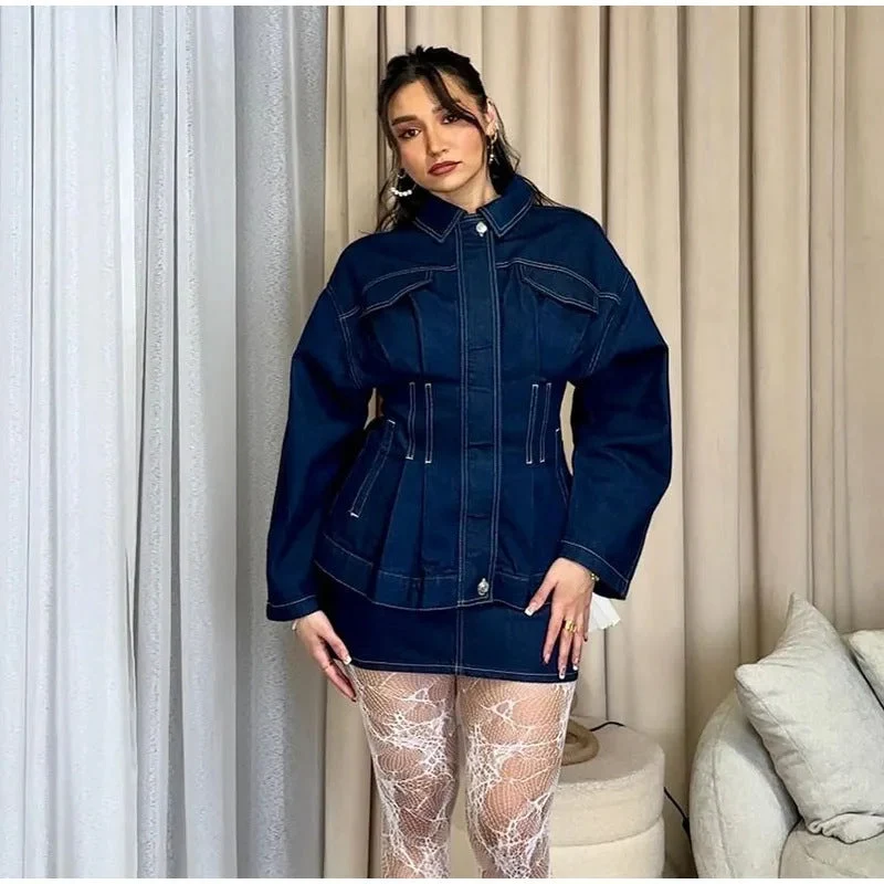 Damen modische Denim-Jacke