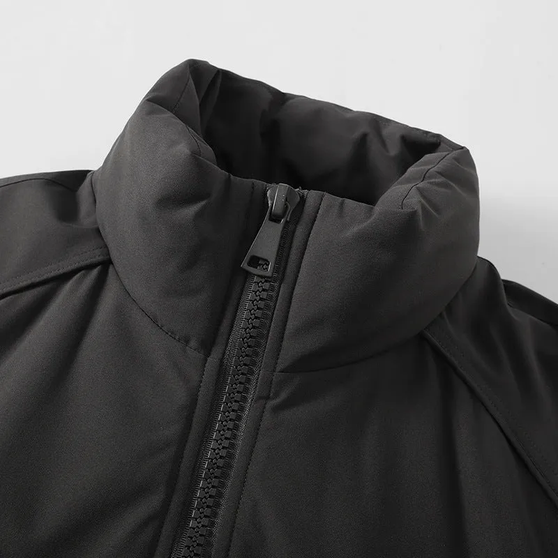 Herren Leichte Harrington-Jacke mit Stehkragen, elastischem Saum und Zwei-Wege-Reißverschluss Nord Taschen