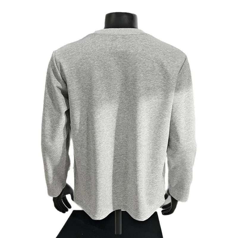 Herren Lässiges Raglan-Sweatshirt mit Rundhals, leichter Struktur und relaxed Fit Nord Taschen