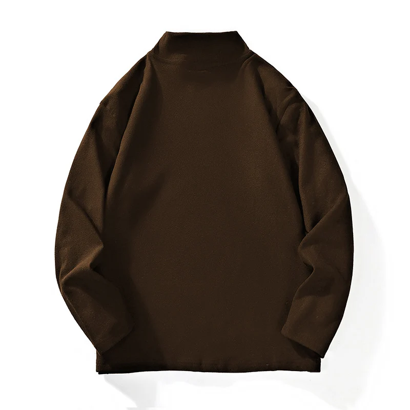 Herren Lässiges Oversize-Mockneck-Longsleeve aus Feinstrick mit verlängertem Schnitt Nord Taschen