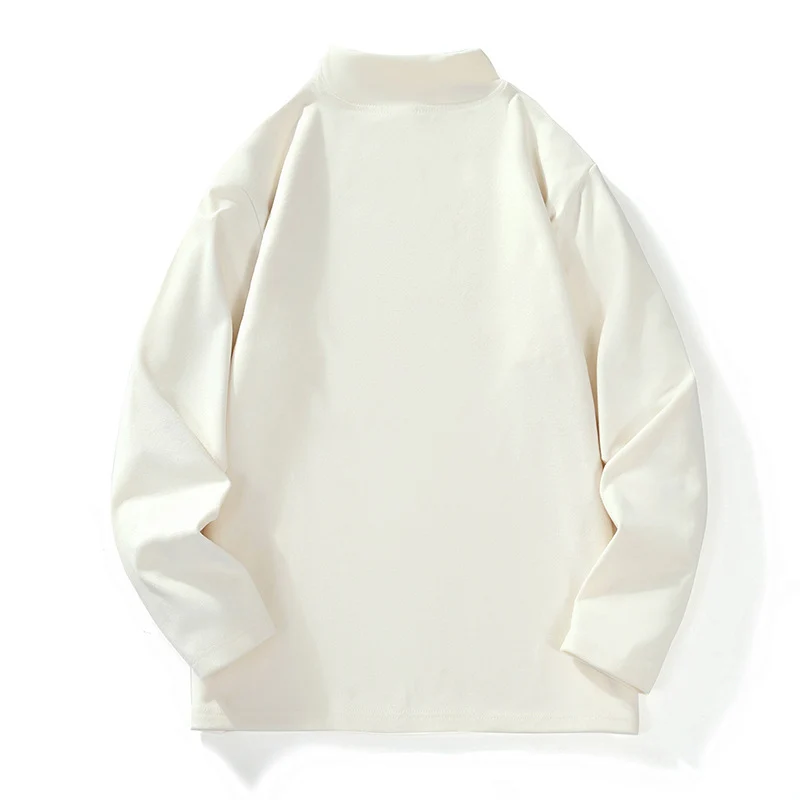 Herren Lässiges Oversize-Mockneck-Longsleeve aus Feinstrick mit verlängertem Schnitt Nord Taschen