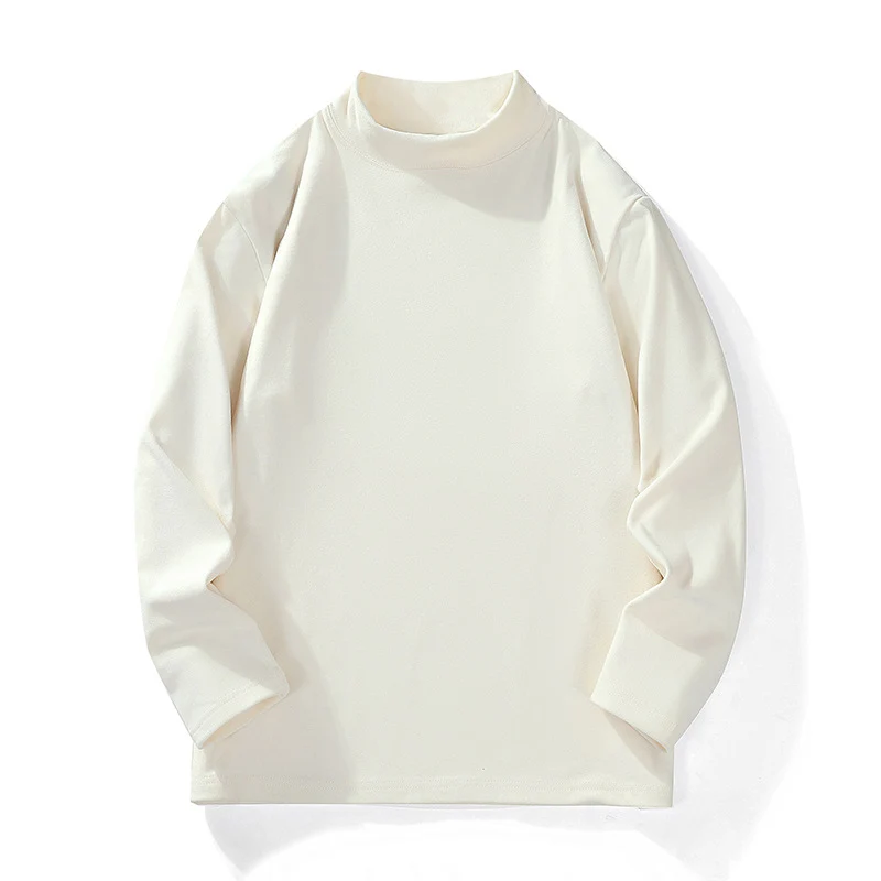 Herren Lässiges Oversize-Mockneck-Longsleeve aus Feinstrick mit verlängertem Schnitt Nord Taschen