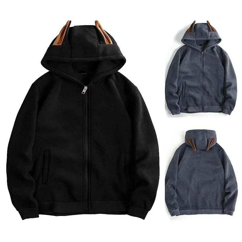 Herren Kapuzen-Sweatjacke mit durchgehendem Reißverschluss, fleecegefüttert und schmaler Passform Nord Taschen